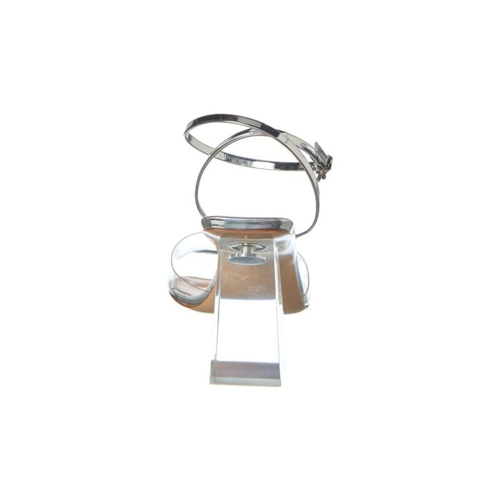 Gianvito Rossi Cosmic 85 Vinyl & Leather Sandal - Picture 3 of 5